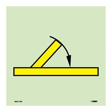 Symbol B Class Self Closing Swing D Imo Label, IMO179R